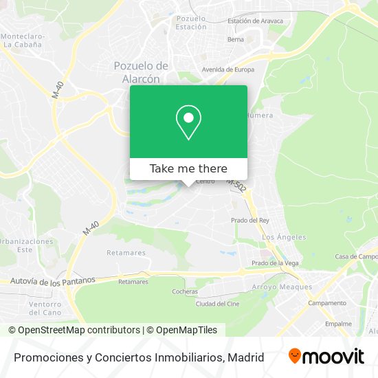 Promociones y Conciertos Inmobiliarios map