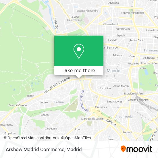 mapa Arshow Madrid Commerce