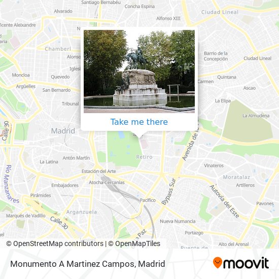 Monumento A Martinez Campos map