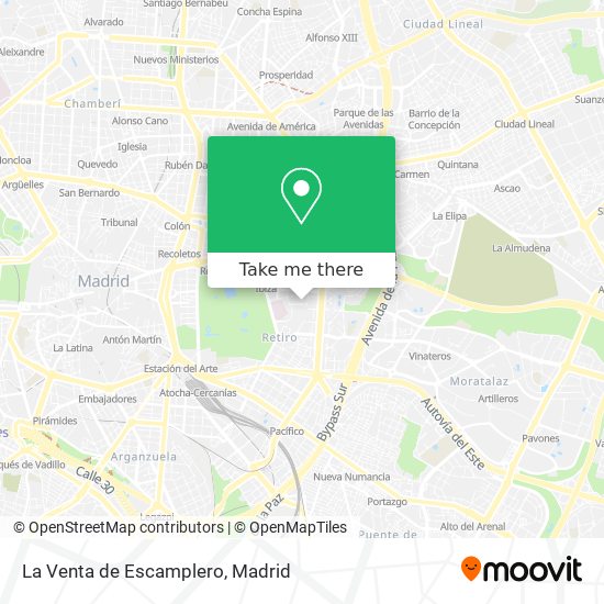 La Venta de Escamplero map