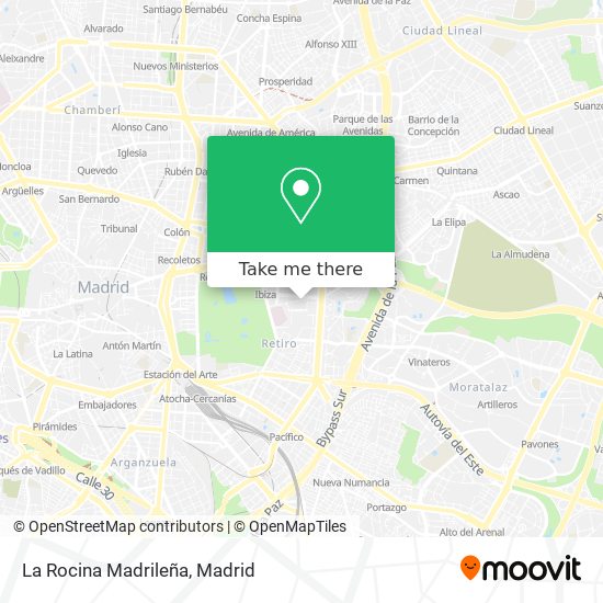 La Rocina Madrileña map