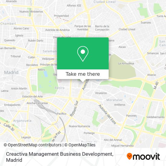 Creactiva Management Business Development map