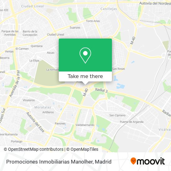 Promociones Inmobiliarias Manolher map