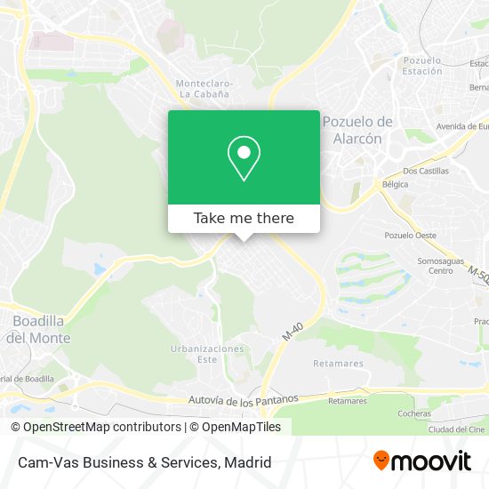 mapa Cam-Vas Business & Services