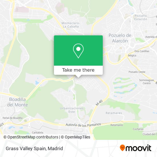 Grass Valley Spain map