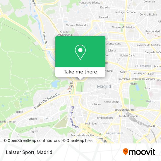 mapa Laister Sport
