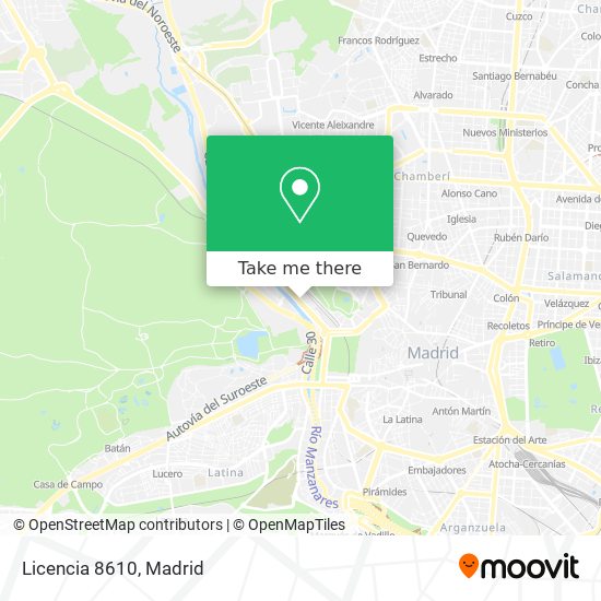 Licencia 8610 map