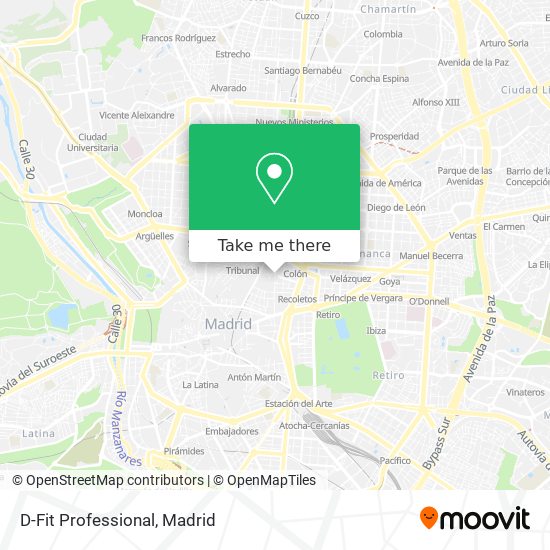 D-Fit Professional map