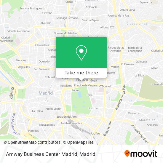 Amway Business Center Madrid map