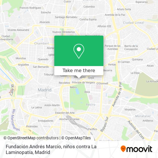Fundación Andrés Marcio, niños contra La Laminopatía map