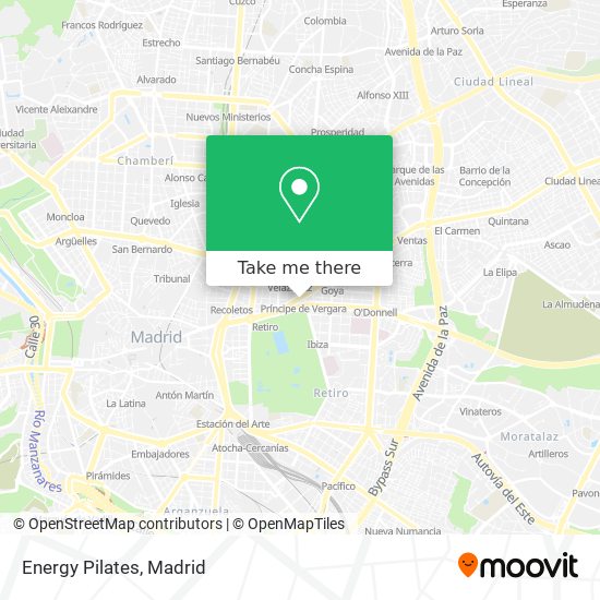 mapa Energy Pilates