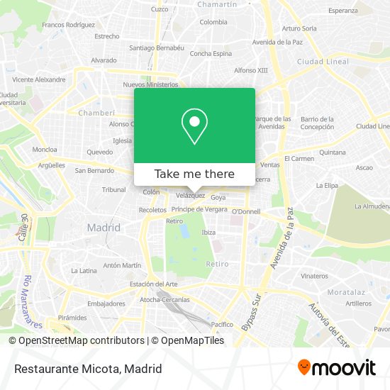 Restaurante Micota map