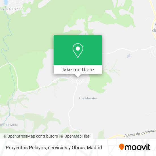 mapa Proyectos Pelayos, servicios y Obras