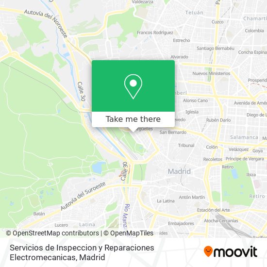 Servicios de Inspeccion y Reparaciones Electromecanicas map