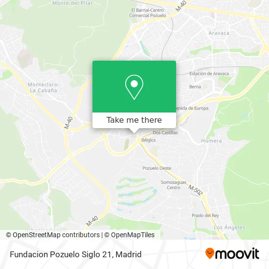 Fundacion Pozuelo Siglo 21 map