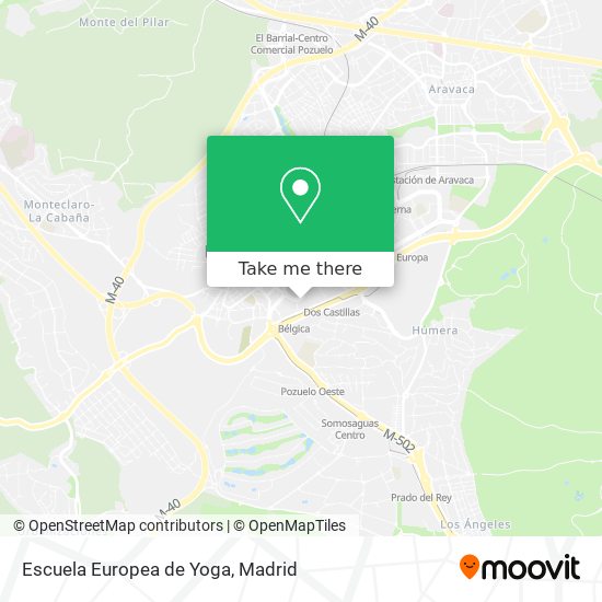 mapa Escuela Europea de Yoga