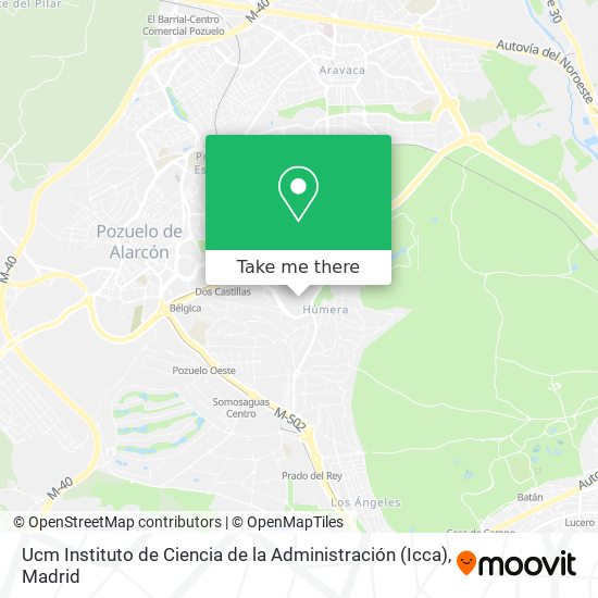 Ucm Instituto de Ciencia de la Administración (Icca) map