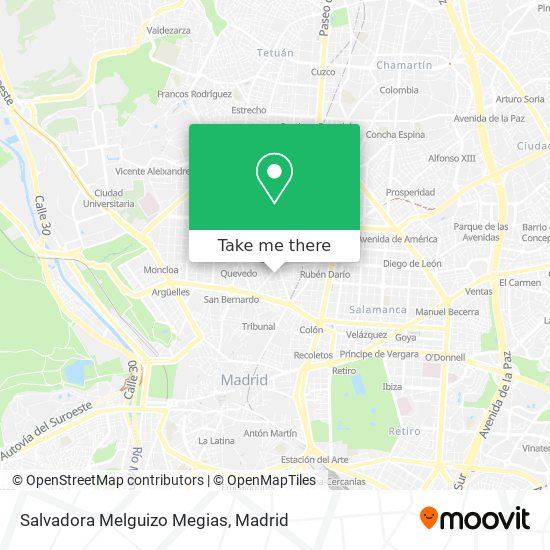 Salvadora Melguizo Megias map