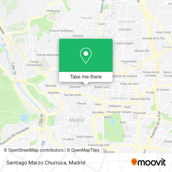 Santiago Marzo Churruca map