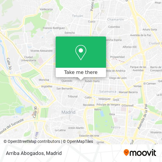 Arriba Abogados map