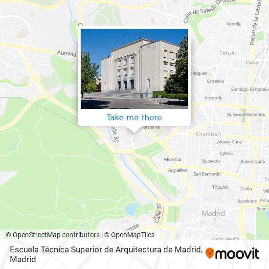 Escuela Técnica Superior de Arquitectura de Madrid map