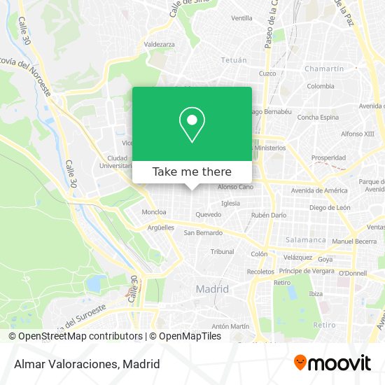 Almar Valoraciones map