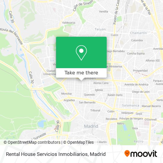 mapa Rental House Servicios Inmobiliarios