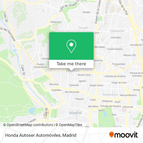 Honda Autoser Automóviles map