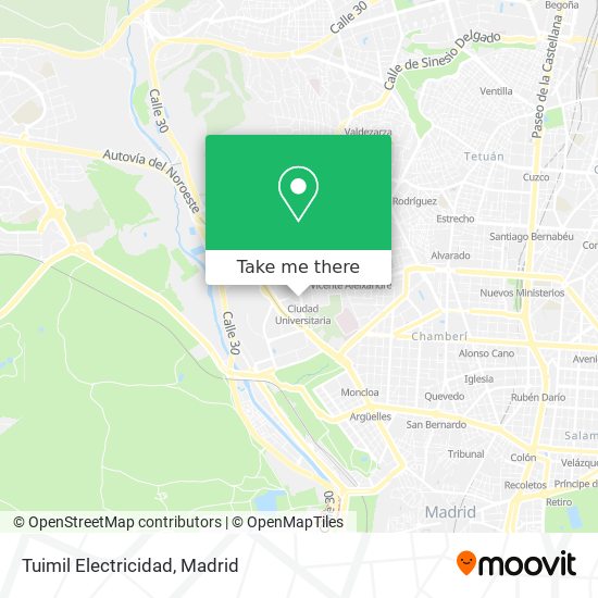 Tuimil Electricidad map