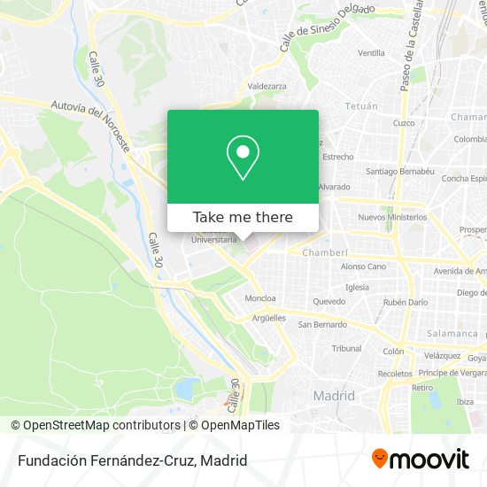 mapa Fundación Fernández-Cruz