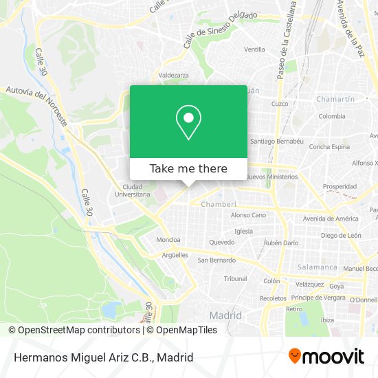 Hermanos Miguel Ariz C.B. map