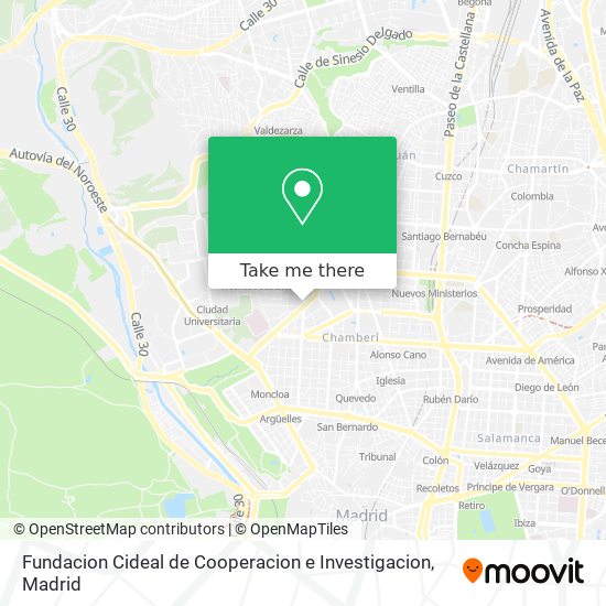 Fundacion Cideal de Cooperacion e Investigacion map