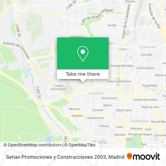 mapa Setian Promociones y Construcciones 2003