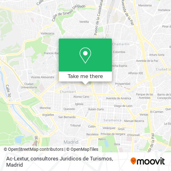Ac-Lextur, consultores Juridicos de Turismos map