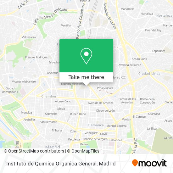 Instituto de Química Orgánica General map