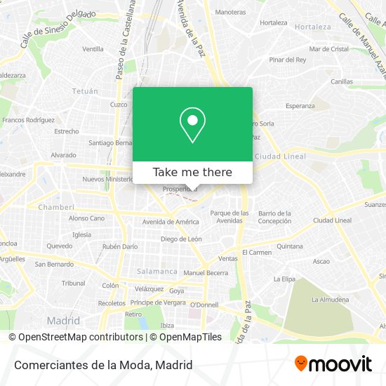 Comerciantes de la Moda map