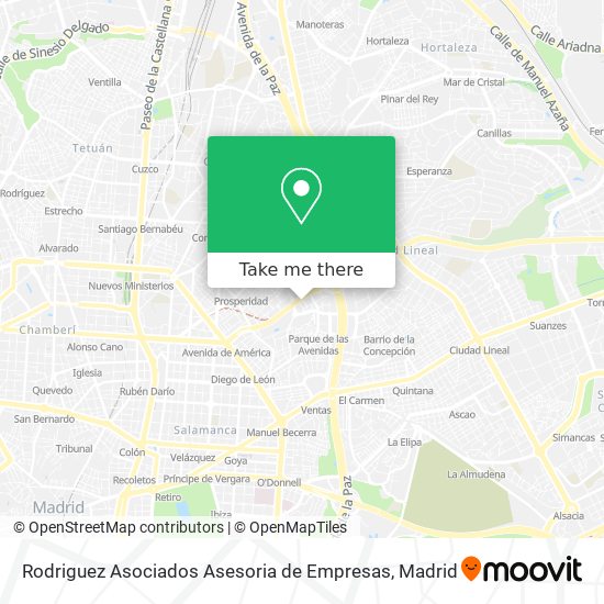 Rodriguez Asociados Asesoria de Empresas map