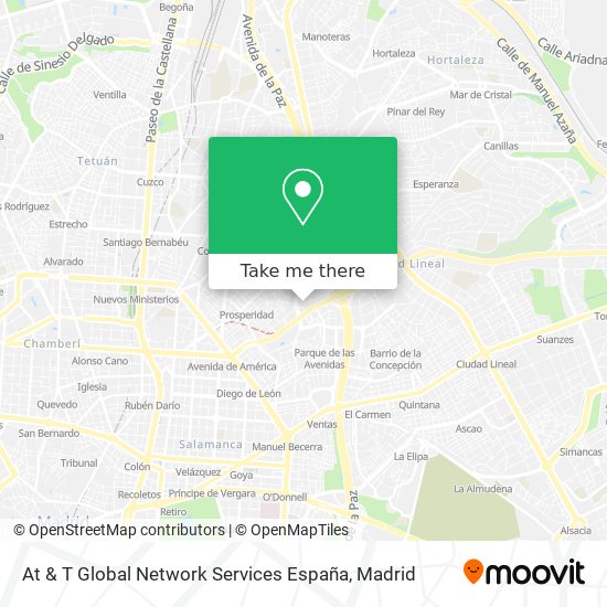 mapa At & T Global Network Services España