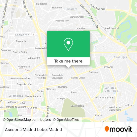 mapa Asesoria Madrid Lobo