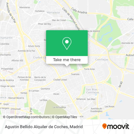 Agustin Bellido Alquiler de Coches map