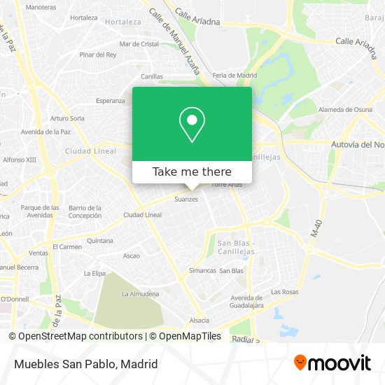 mapa Muebles San Pablo