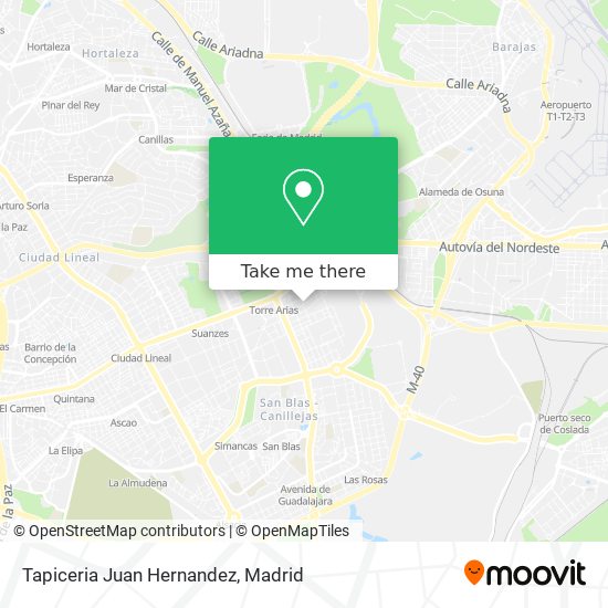 Tapiceria Juan Hernandez map