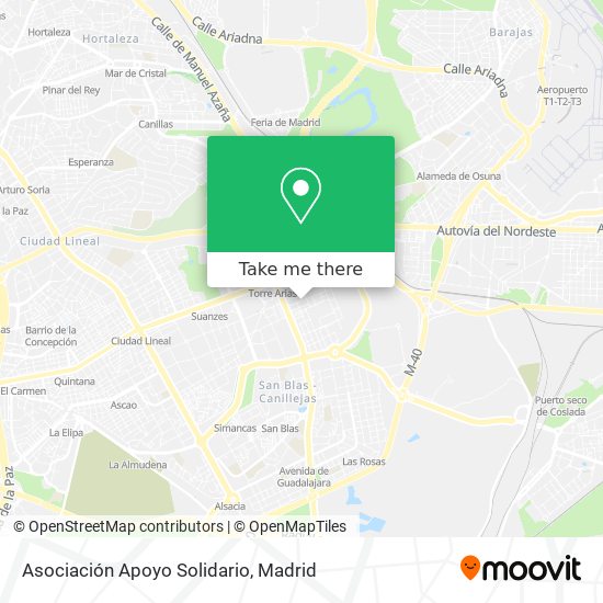 Asociación Apoyo Solidario map