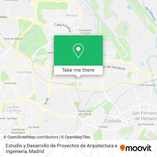 mapa Estudio y Desarrollo de Proyectos de Arquitectura e Ingenieria