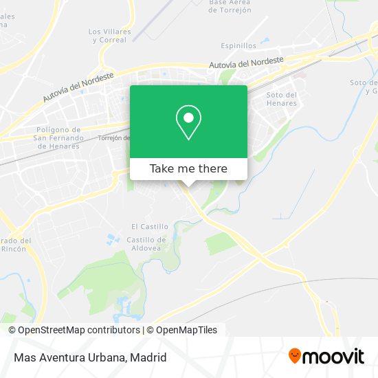 Mas Aventura Urbana map