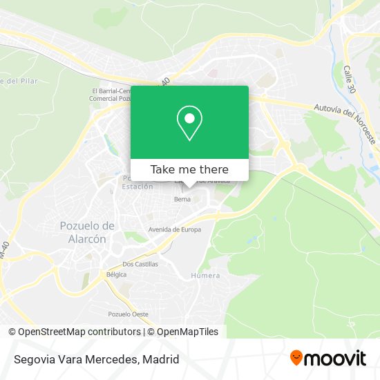 Segovia Vara Mercedes map