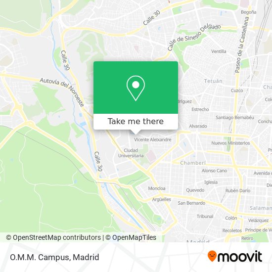 O.M.M. Campus map