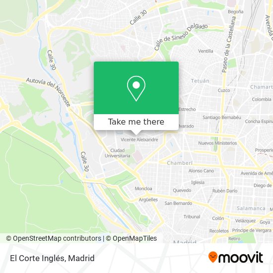 mapa El Corte Inglés