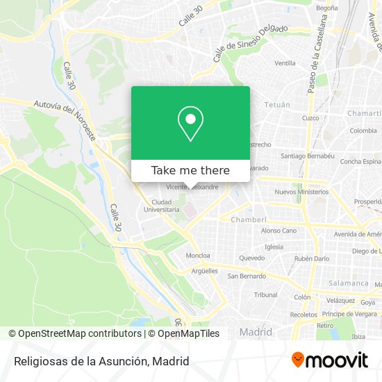 Religiosas de la Asunción map