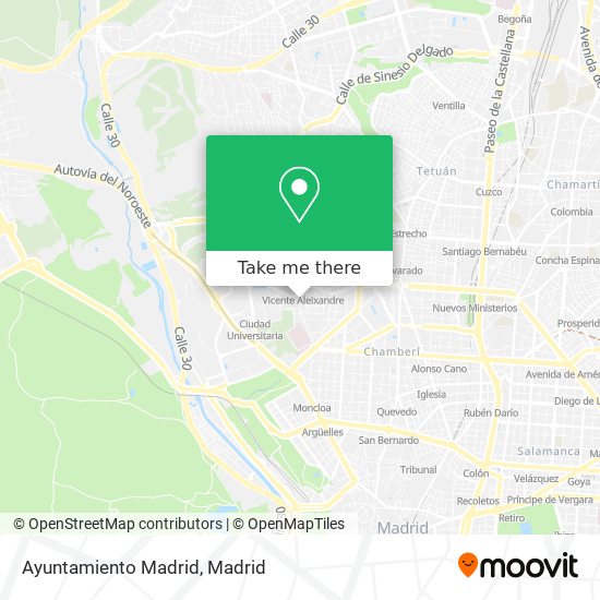 Ayuntamiento Madrid map